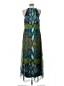 Christin Michaels 100% Polyester Paisley Green Cocktail Dress Size L - photo 2