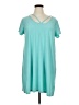Pink Rose Solid Teal Casual Dress Size 1X - photo 1