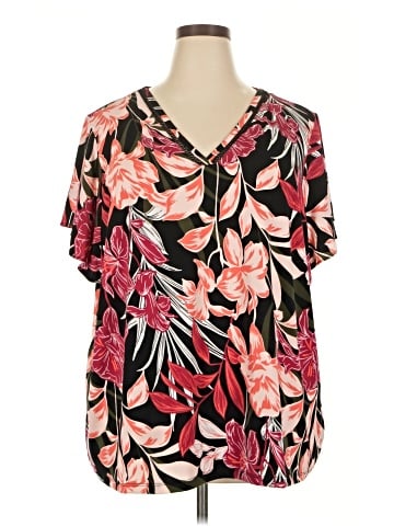 Liz Claiborne Short Sleeve Blouse (view 1)