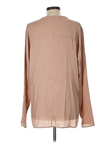Vince. Long Sleeve Silk Top (view 2)