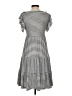 Max Studio Stripes Gray Casual Dress Size S - photo 2