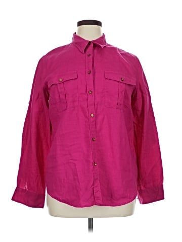 Lauren by Ralph Lauren Long Sleeve Button-Down Shirt (view 1)