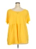 Rouge Yellow Short Sleeve Top Size 4X - photo 2