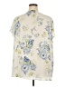 Jones & Co 100% Polyester Floral Ivory Short Sleeve Blouse Size 3X - photo 2