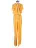 Charlotte Russe 100% Polyester Solid Yellow Jumpsuit Size S - photo 2