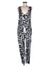 Monrow Animal Print Gray Jumpsuit Size M - photo 1