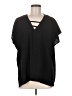 Britt Ryan 100% Polyester Black Short Sleeve Blouse Size M - photo 1