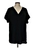 Zenana 100% Polyester Black Short Sleeve T-Shirt Size L - photo 1