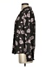 Maurices 100% Polyester Floral Black Long Sleeve Blouse Size XS - photo 5