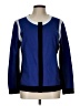 Soft Surroundings Color Block Blue Cardigan Size L - photo 1