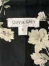 Olivia Grey 100% Polyester Black 3/4 Sleeve Blouse Size S - photo 4