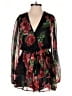 The Sang 100% Polyester Floral Multi Color Black Romper Size S - photo 1