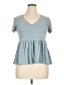 No Comment Gray Short Sleeve Top Size XL - photo 1