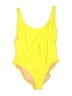 J.Crew Color Block Yellow One Piece Swimsuit Size 16 - photo 1