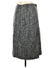 Theory Chevron-herringbone Gray Wool Skirt Size 0 - photo 1