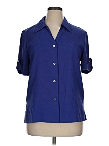 Miss Dorby 3/4 Sleeve Button-Down Shirt (view 1)