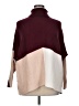 Unbranded Color Block Burgundy Poncho Size XL - photo 1