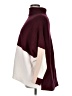 Unbranded Color Block Burgundy Poncho Size XL - photo 5