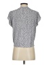 Mi ami 100% Viscose Silver Short Sleeve Blouse Size S - photo 2