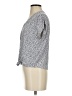 Mi ami 100% Viscose Silver Short Sleeve Blouse Size S - photo 5