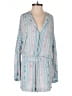 BCBGMAXAZRIA 100% Polyester Stripes Blue Romper Size XS - photo 1