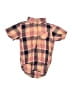 Mick Mack Ltd Plaid Burgundy Short Sleeve Onesie Size 6-9 mo - photo 1