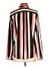Ann Taylor 100% Polyester Stripes Orange Long Sleeve Blouse Size XS - photo 2