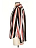 Ann Taylor 100% Polyester Stripes Orange Long Sleeve Blouse Size XS - photo 5