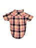 Mick Mack Ltd Plaid Burgundy Short Sleeve Onesie Size 6-9 mo - photo 2