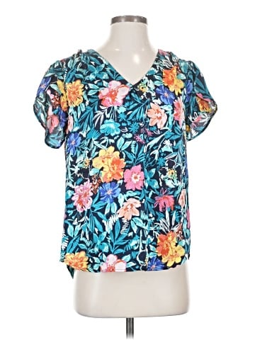 Tahari by ASL Short Sleeve Blouse (view 1)