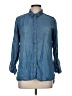 Buttons 100% Lyocell Blue Long Sleeve Button-Down Shirt Size M - photo 1