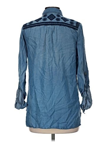 Buttons Long Sleeve Button-Down Shirt (view 2)