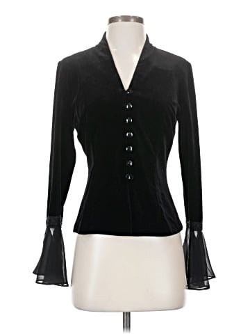 The Pyramid Collection Long Sleeve Blouse (view 1)