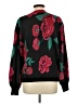 Dee Elly Floral Black Pullover Sweater Size L - photo 2