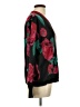 Dee Elly Floral Black Pullover Sweater Size L - photo 4