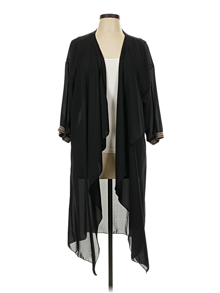 Pre-owned Lularoe Kimono In Black