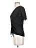 Naked Zebra Black Short Sleeve Blouse Size S - photo 5
