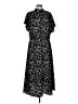 Shein 100% Polyester Animal Print Black Casual Dress Size 12 - photo 1
