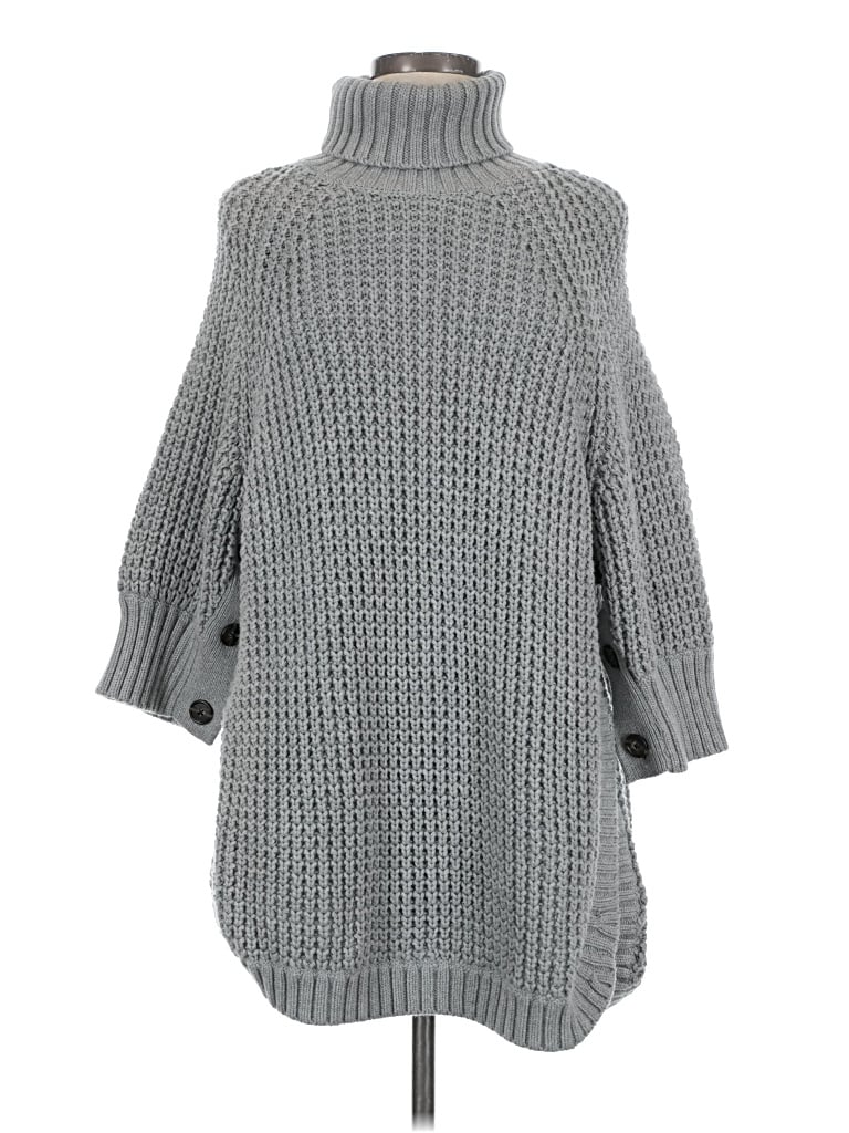 Pre-owned Jcrew Turtleneck Sweater In Gray