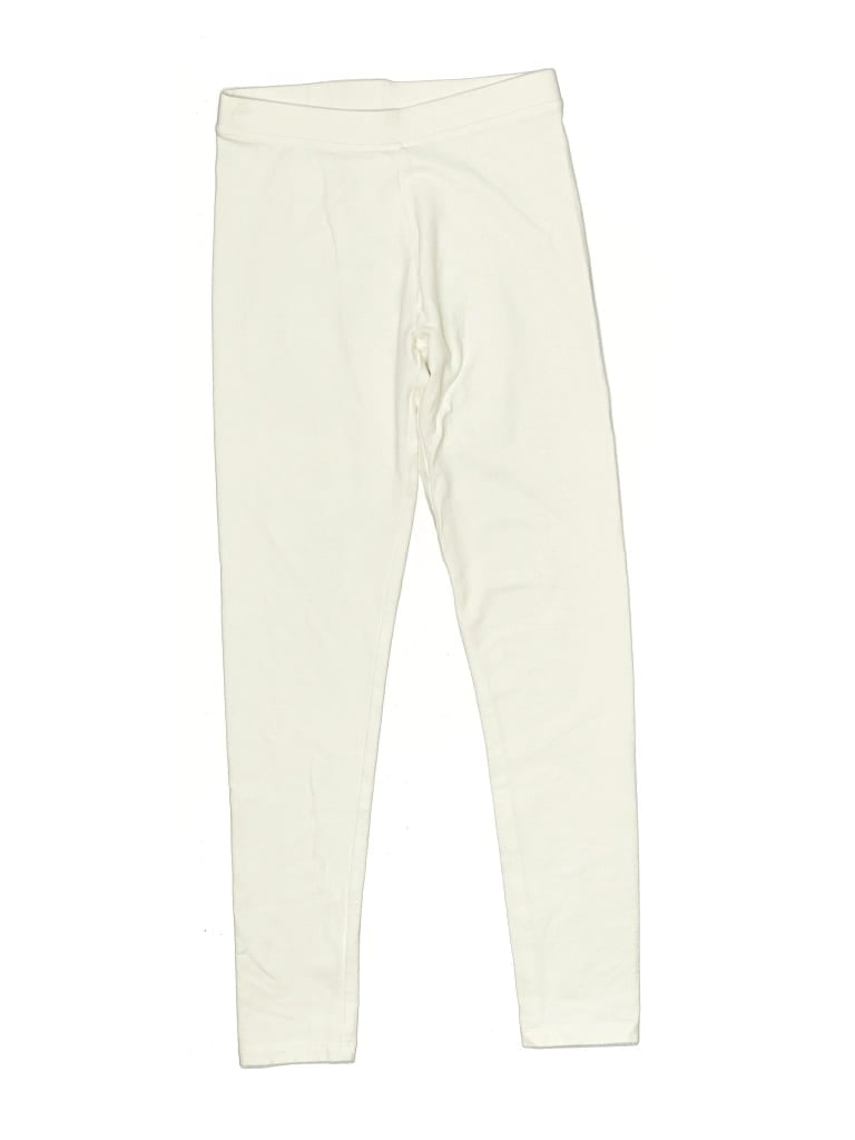 Pre-owned Crewcuts Kids' Active Pants In Ivory