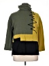 Terra-SJ Apparel Color Block Green Turtleneck Sweater Size XL - photo 1