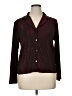 BCBGMAXAZRIA Metallic Burgundy Long Sleeve Blouse Size XL - photo 1