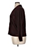 BCBGMAXAZRIA Metallic Burgundy Long Sleeve Blouse Size XL - photo 5