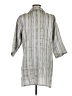 David Dart Silver 3/4 Sleeve Button-Down Shirt Size M - photo 2
