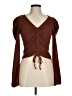 rue21 Brown Long Sleeve Top Size M - photo 1