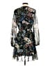 Miss Sparkling 100% Polyester Floral Black Cocktail Dress Size S - photo 2
