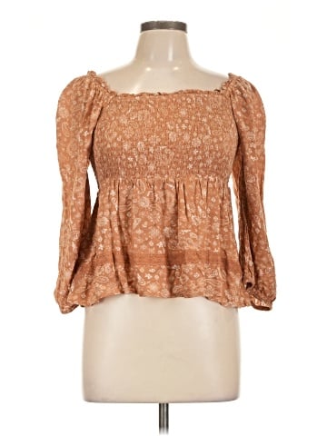 Hippie Rose 3/4 Sleeve Blouse (view 1)