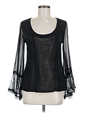 Tracy Reese Long Sleeve Silk Top (view 1)