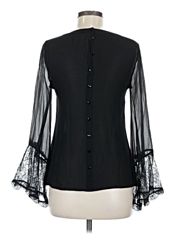 Tracy Reese Long Sleeve Silk Top (view 2)