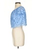 Express Blue Short Sleeve Blouse Size XS - photo 5